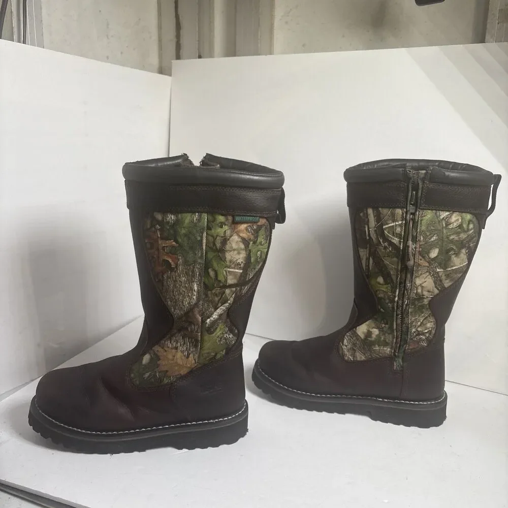 RED HEAD BAYOU III Waterproof Snake Boots Camo Size Men’s 6M  #3541632